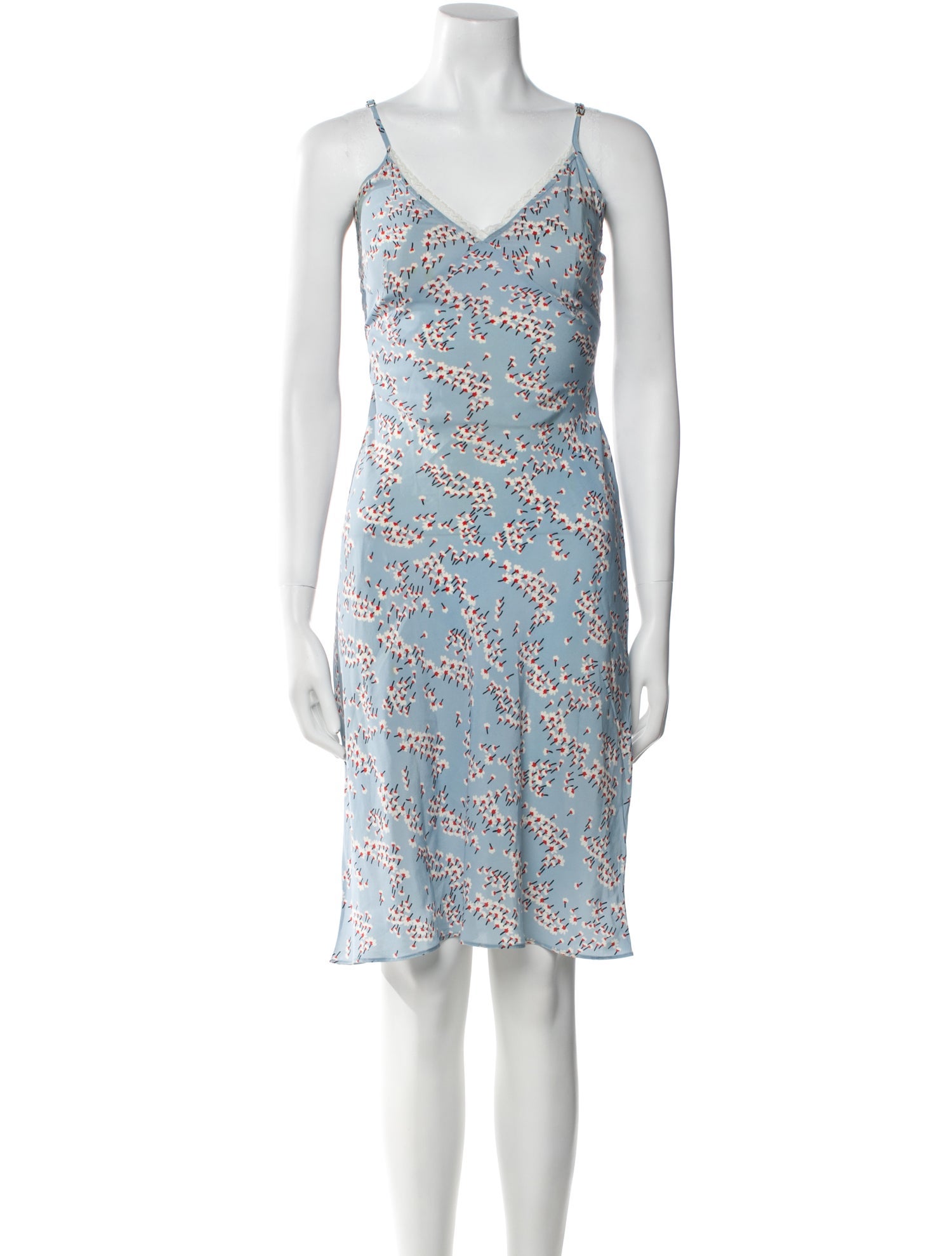 Markus Lupfer Silk Knee-Length Dress