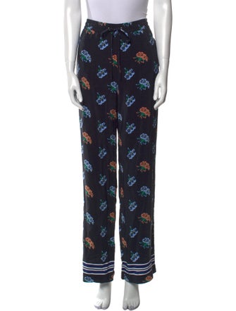 Markus Lupfer Silk Wide Leg Pants