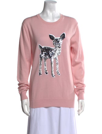 Markus Lupfer Merino Wool Graphic Print Sweater