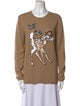 Markus Lupfer Merino Wool Graphic Print Sweater