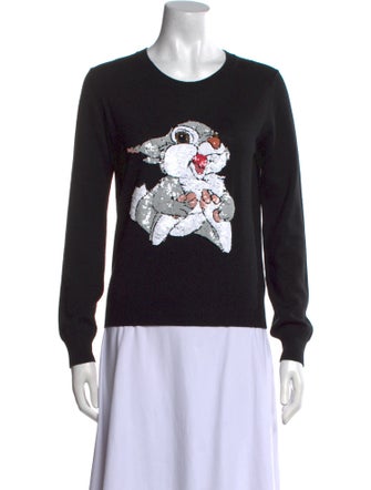 Markus Lupfer Merino Wool Graphic Print Sweater
