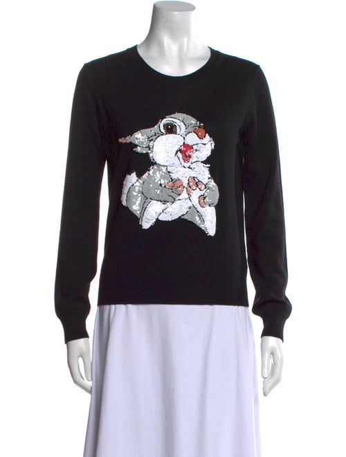 Markus Lupfer Merino Wool Graphic Print Sweater