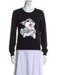 Markus Lupfer Merino Wool Graphic Print Sweater