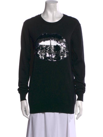 Markus Lupfer Merino Wool Graphic Print Sweater