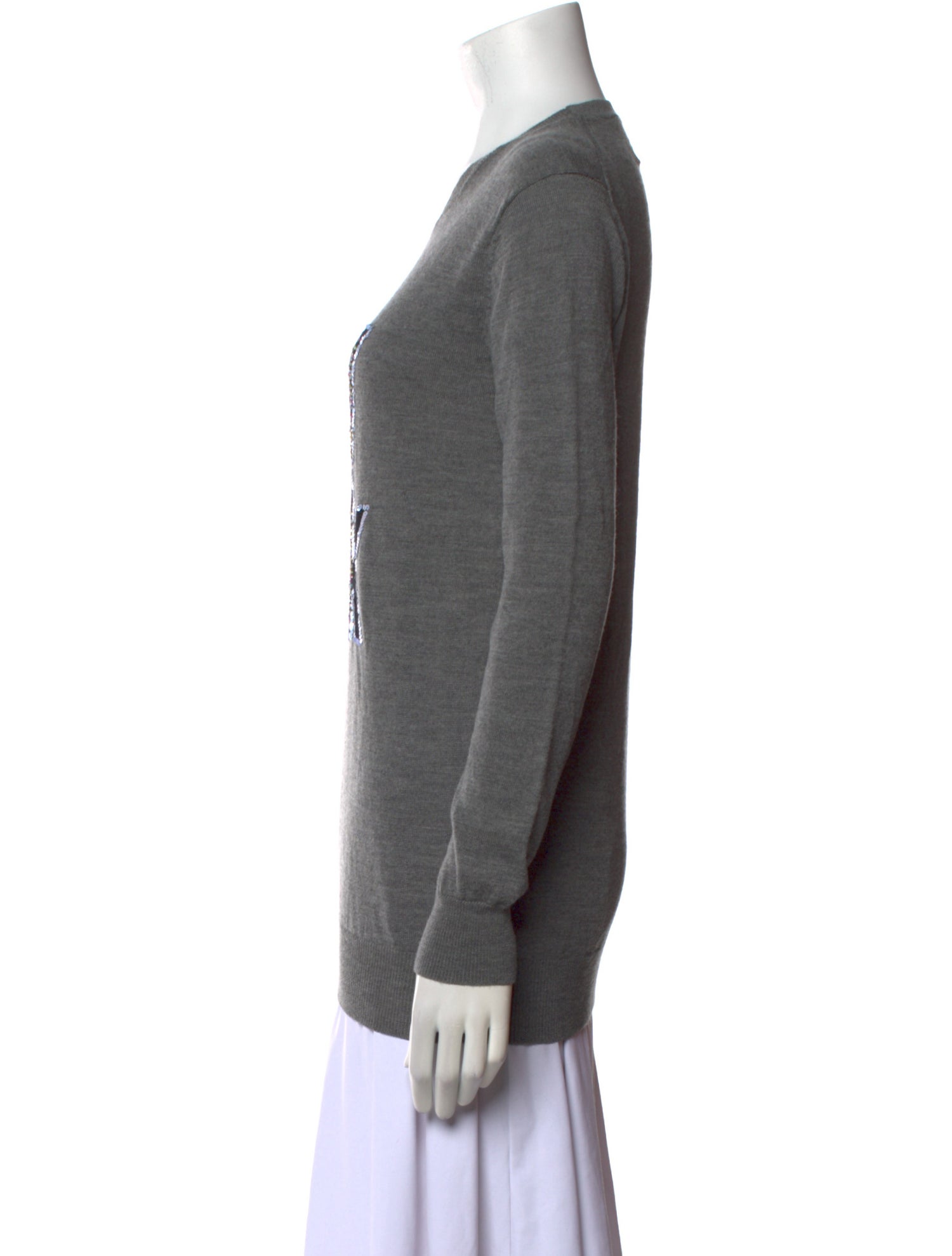 Markus Lupfer Merino Wool Graphic Print Sweater