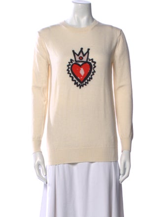 Markus Lupfer Merino Wool Graphic Print Sweater