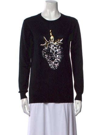 Markus Lupfer Merino Wool Graphic Print Sweater