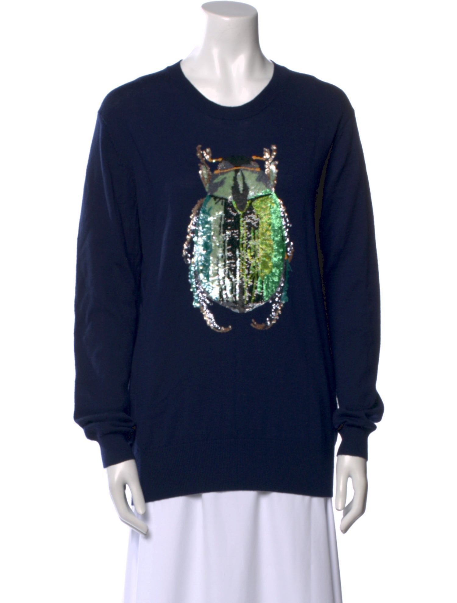 Markus Lupfer Graphic Print Scoop Neck Sweater