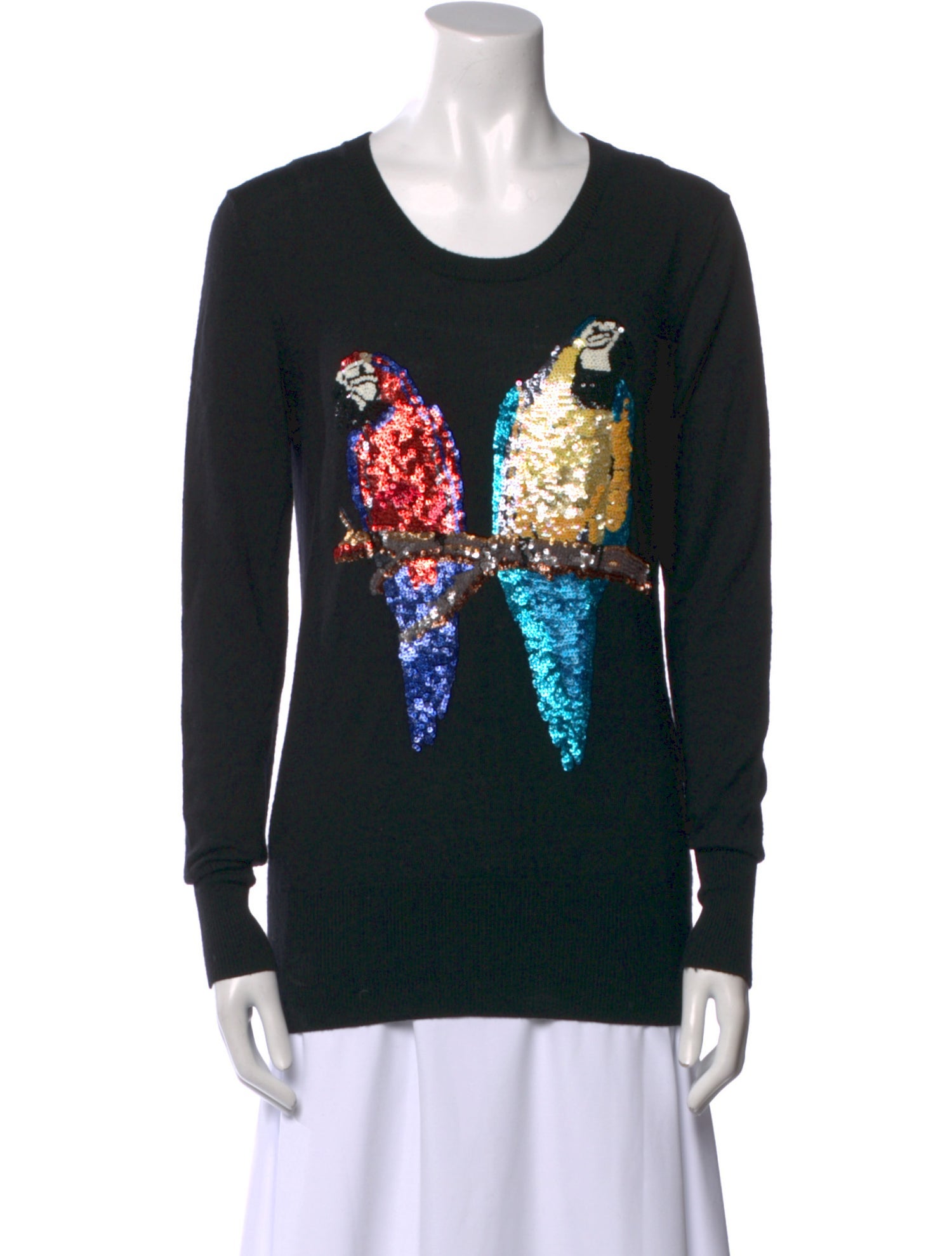 Markus Lupfer Merino Wool Printed Sweater