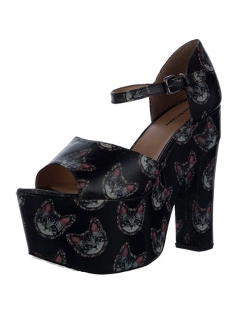 Markus Lupfer Leather Printed Sandals