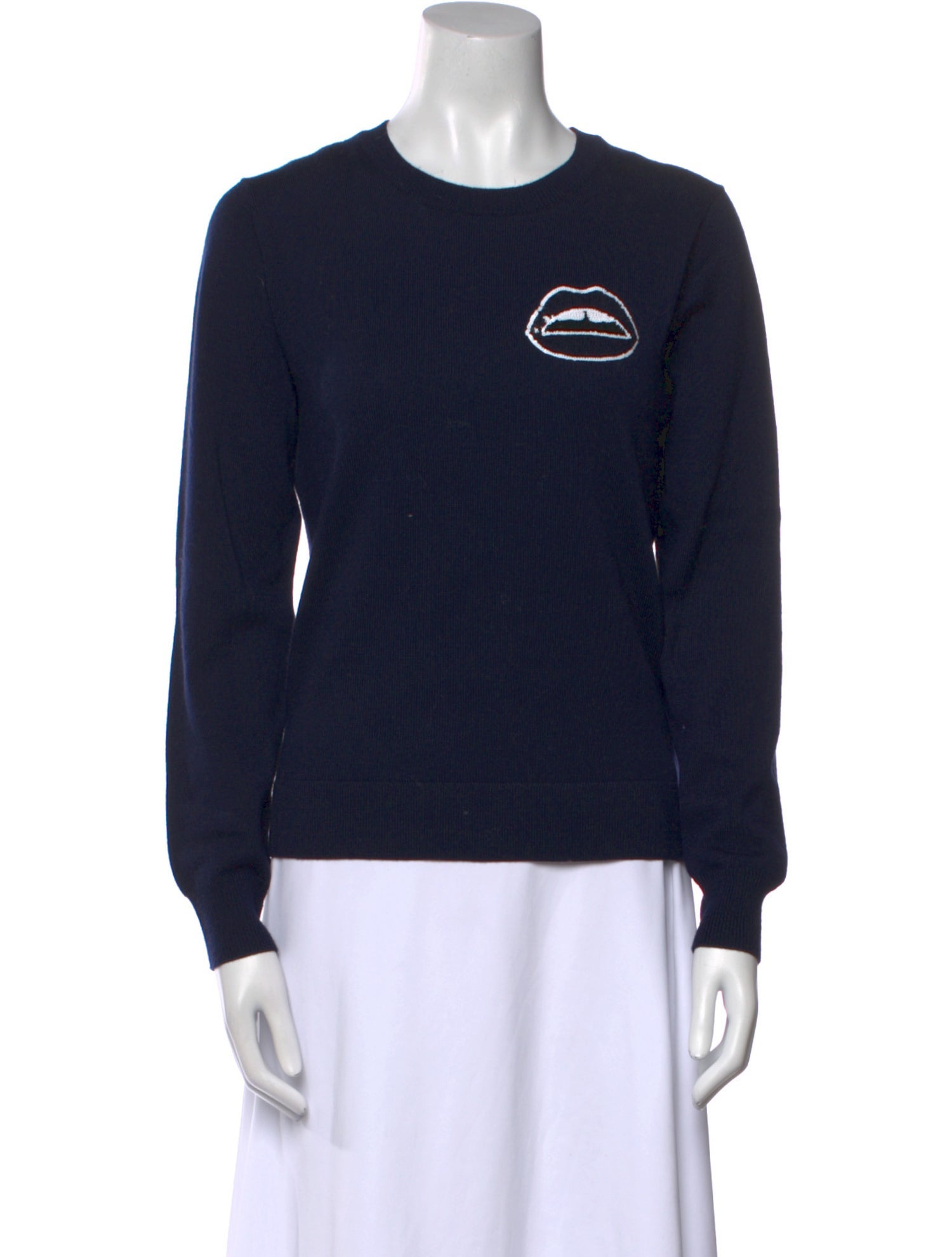 Markus Lupfer Merino Wool Graphic Print Sweatshirt