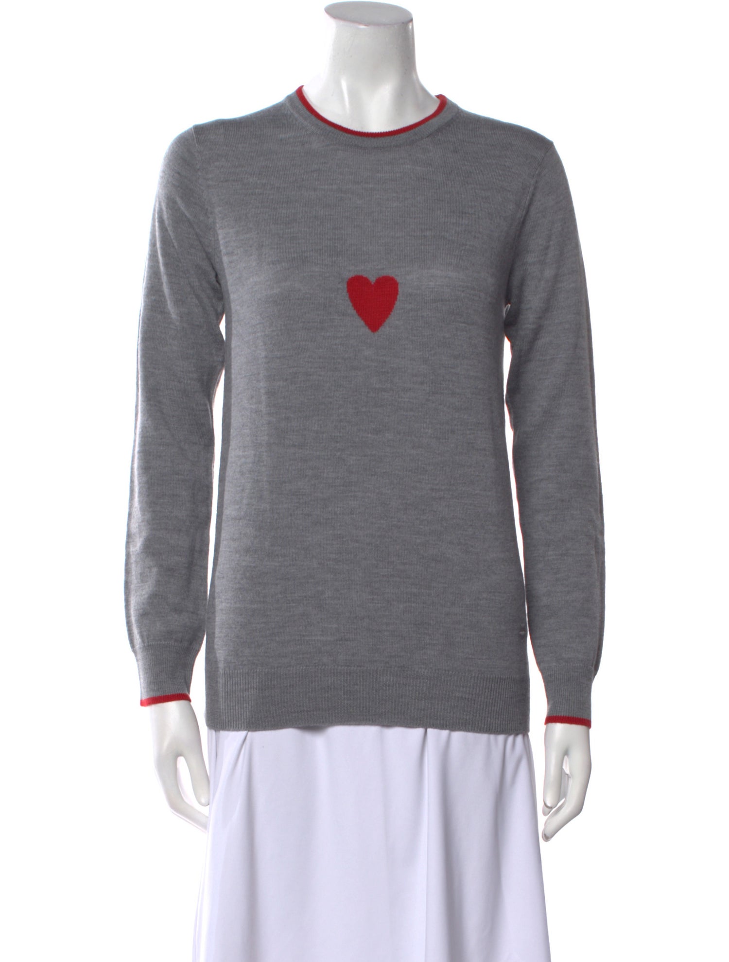 Markus Lupfer Merino Wool Graphic Print Sweater