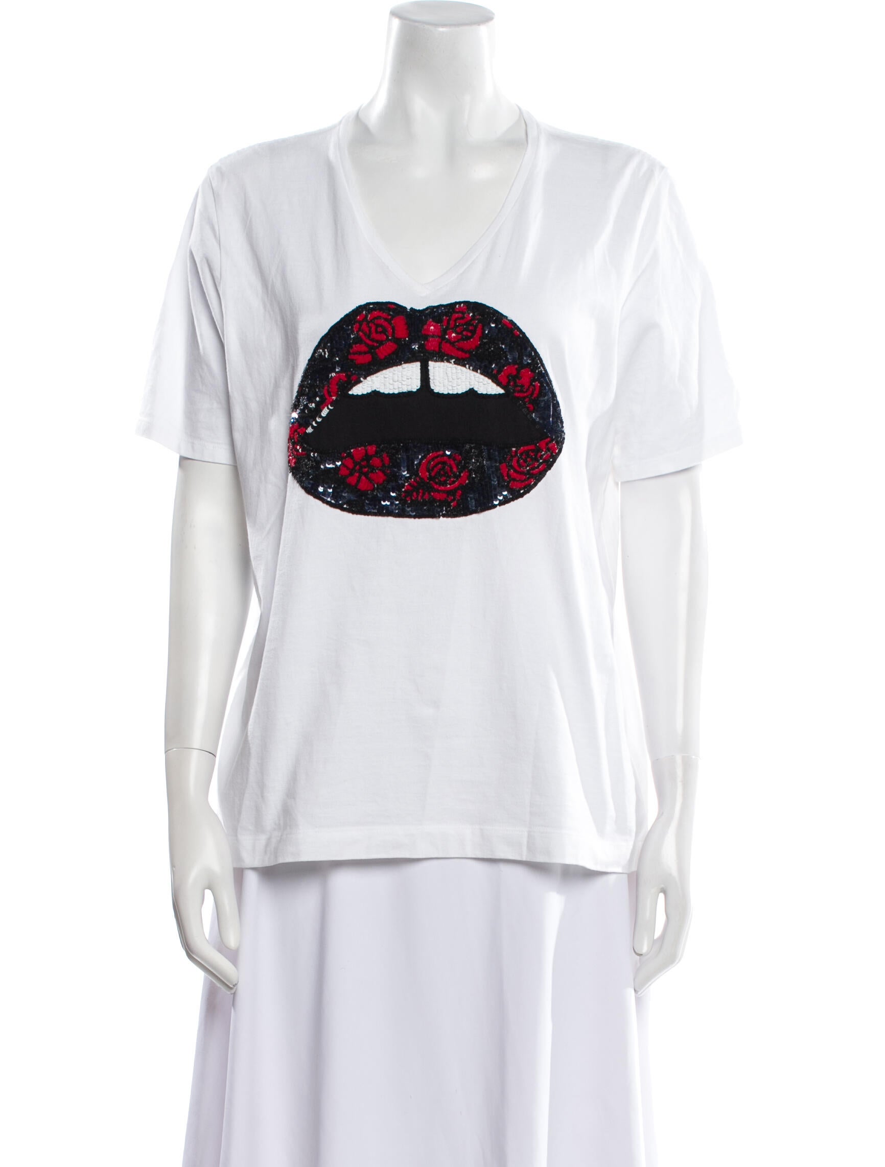 Markus Lupfer Graphic Print Crew Neck T-Shirt