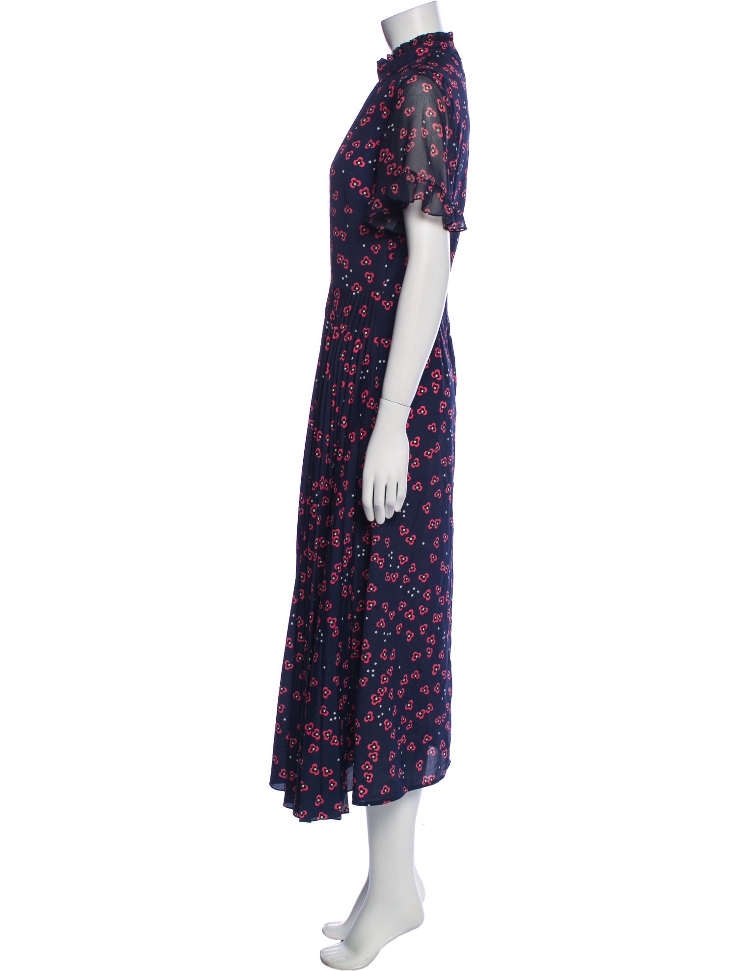 Markus Lupfer Floral Print Long Dress