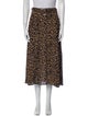 Markus Lupfer Animal Print Midi Length Skirt