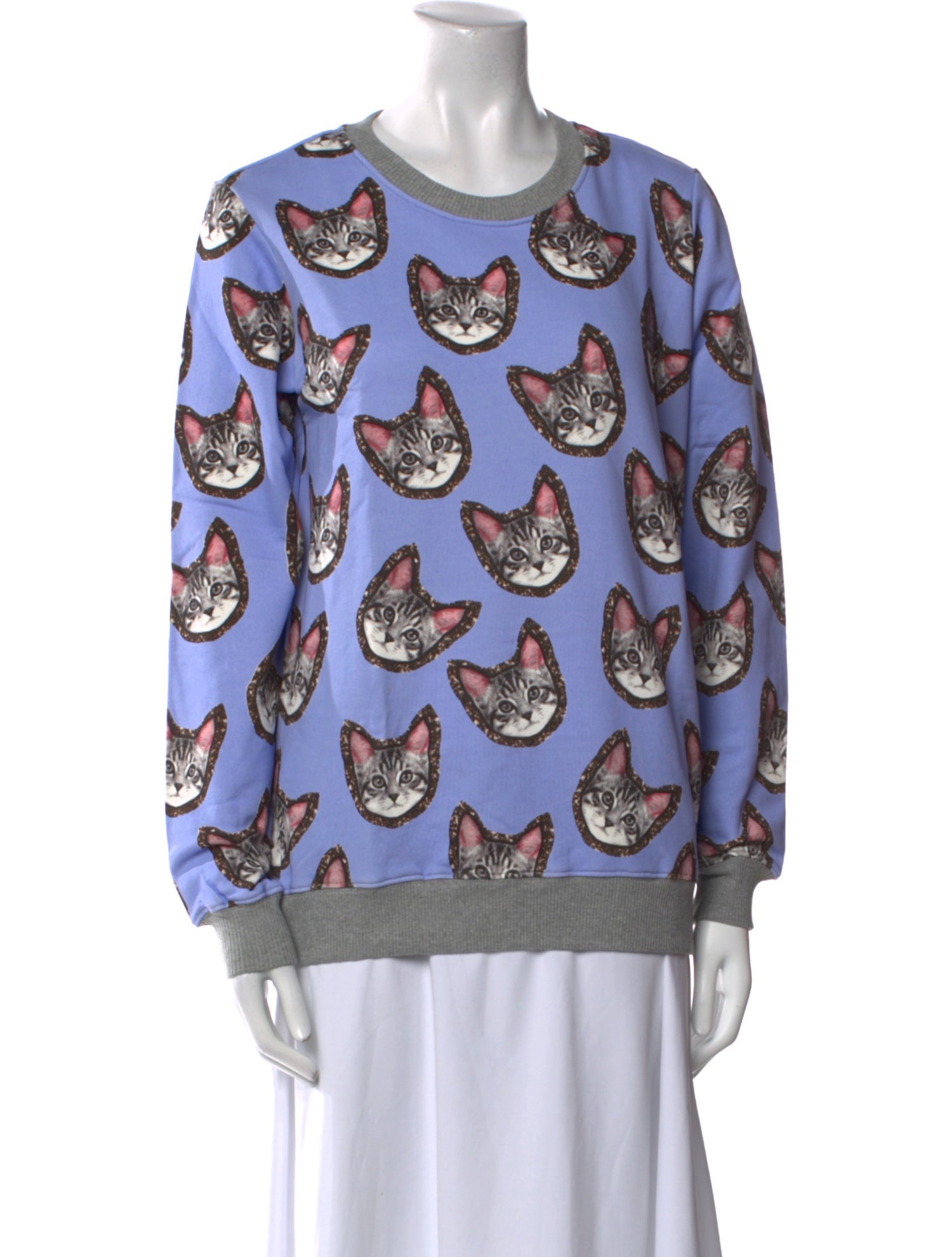 Markus Lupfer Printed Crew Neck Sweatshirt w/ Tags