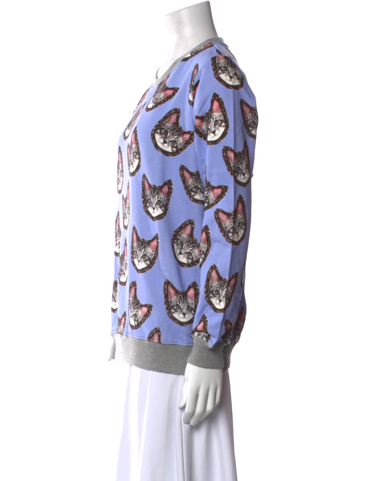 Markus Lupfer Printed Crew Neck Sweatshirt w/ Tags