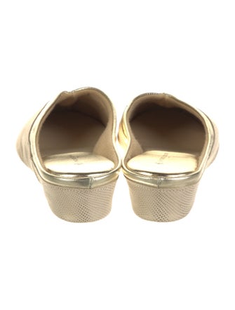 Jacques Levine Leather Mules