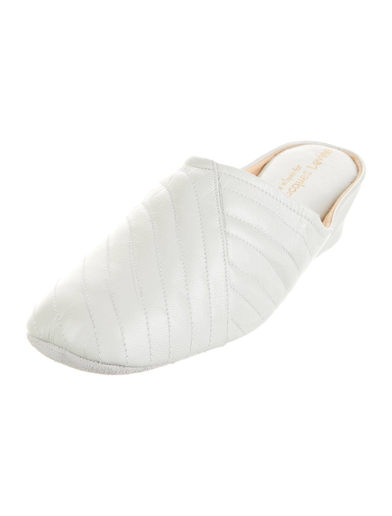 Jacques Levine Leather Mules