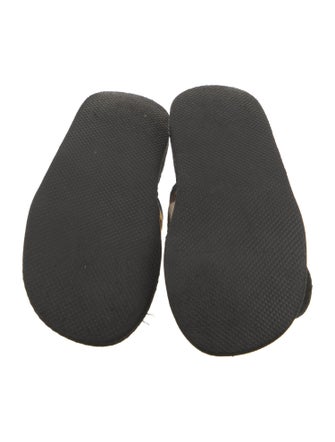 Jacques Levine Faux Fur Animal Print Slides