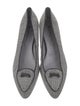 Jacques Levine Canvas Houndstooth Print Flats