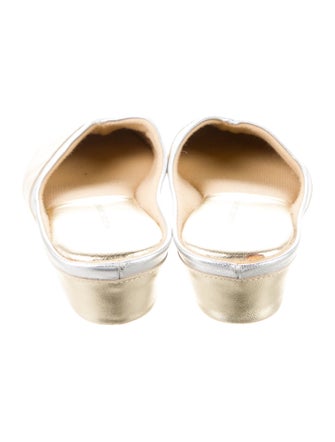 Jacques Levine Leather Mules
