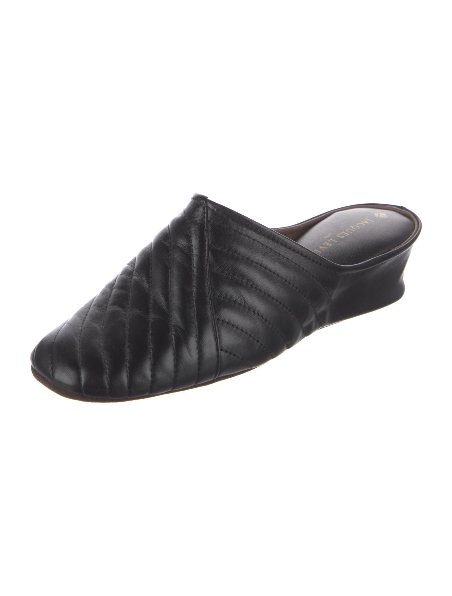 Jacques Levine Leather Mules