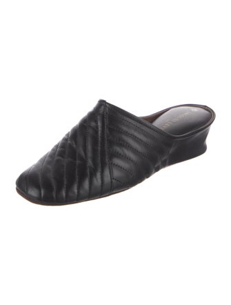 Jacques Levine Leather Mules