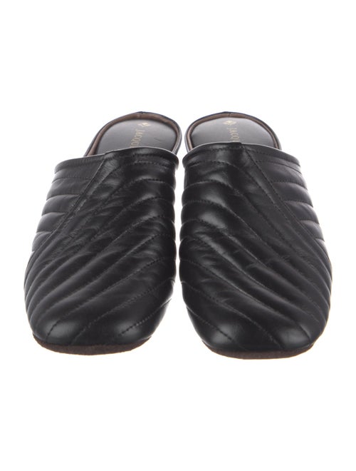 Jacques Levine Leather Mules