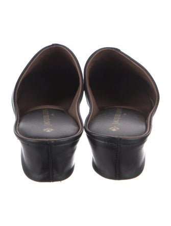 Jacques Levine Leather Mules