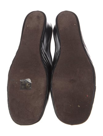 Jacques Levine Leather Mules