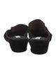 Jacques Levine Velvet Mules