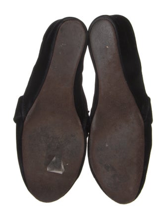 Jacques Levine Velvet Mules