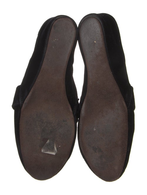 Jacques Levine Velvet Mules