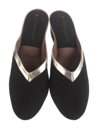 Jacques Levine Suede Mules