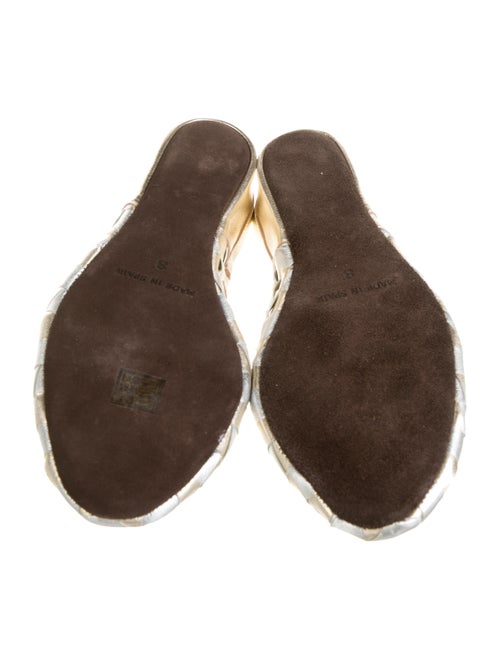 Jacques Levine Leather Mules
