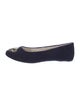 Jacques Levine Velvet Embroidered Accent Flats