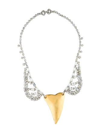 Tom Binns Shark Tooth & Crystal Pendant Necklace