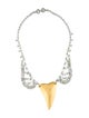 Tom Binns Shark Tooth & Crystal Pendant Necklace