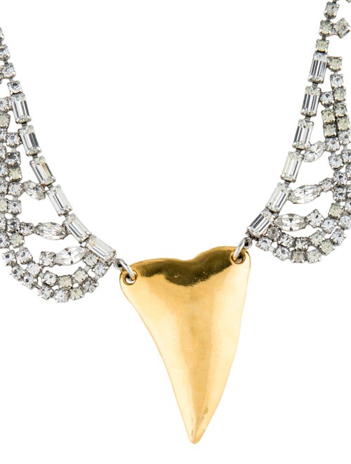 Tom Binns Shark Tooth & Crystal Pendant Necklace