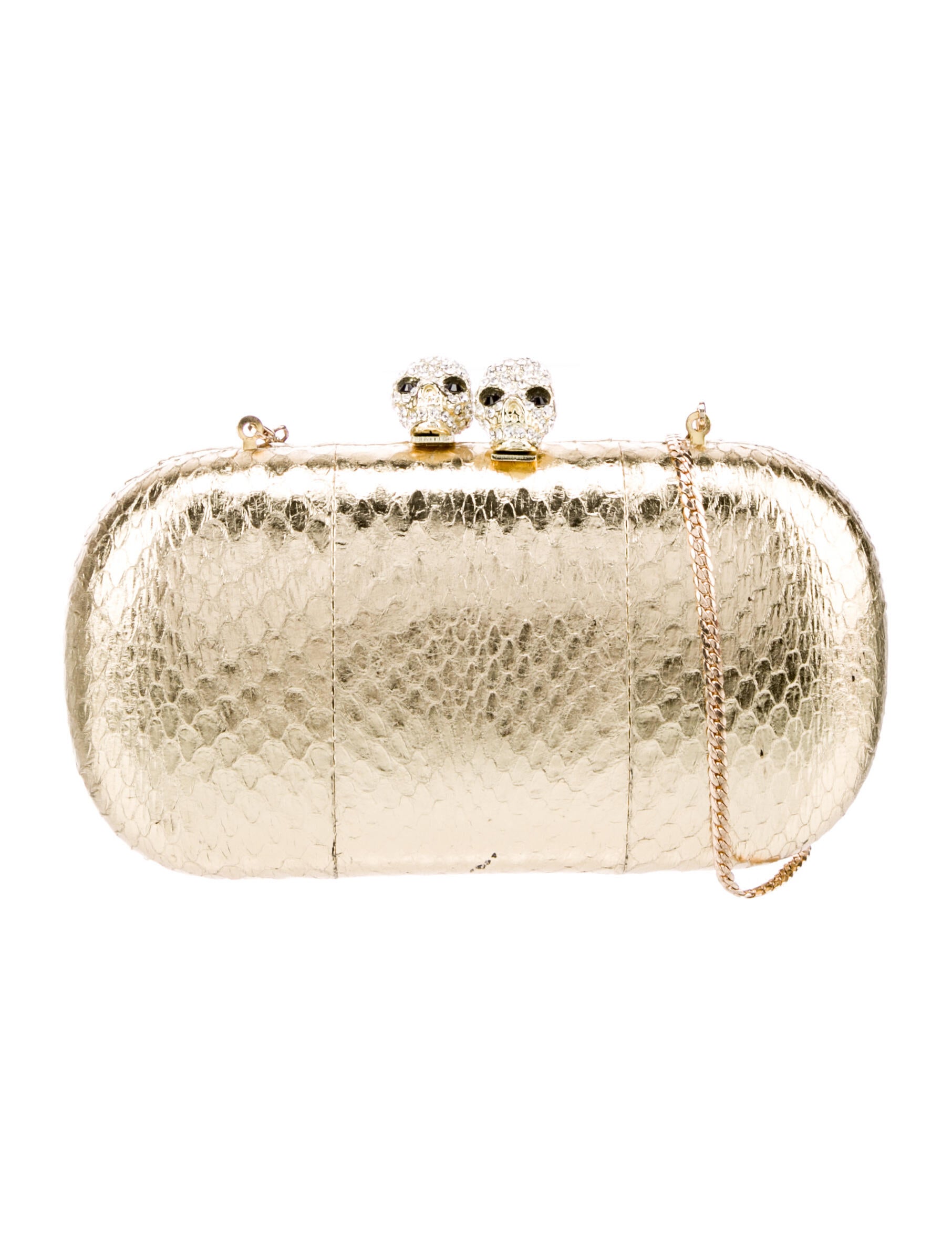 Serpui Marie Embossed Leather Clutch Bag