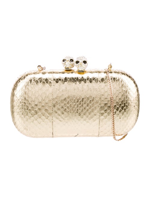 Serpui Marie Embossed Leather Clutch Bag