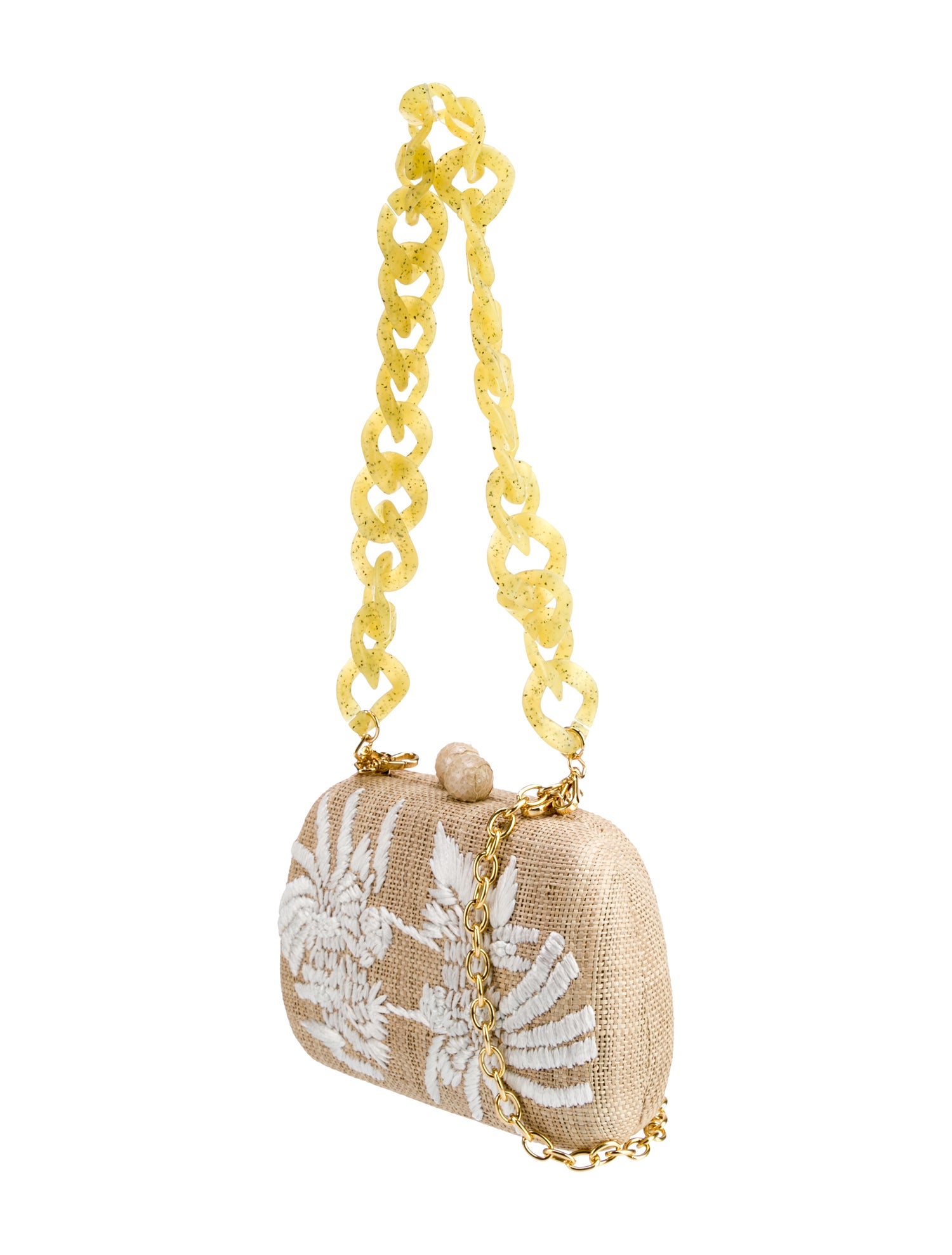Serpui Marie Raffia Evening Bag