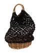 Serpui Marie Wicker Top Handle Bag