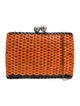 Serpui Marie Rattan Clutch