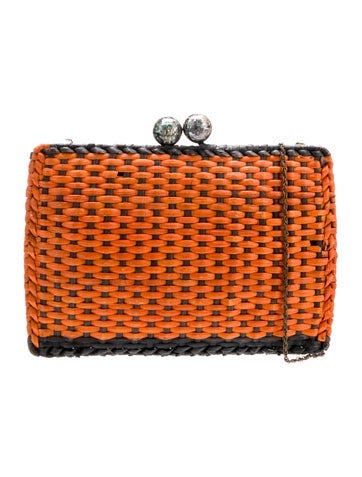 Serpui Marie Crossbody Bags Rattan Clutch