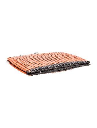 Serpui Marie Rattan Clutch