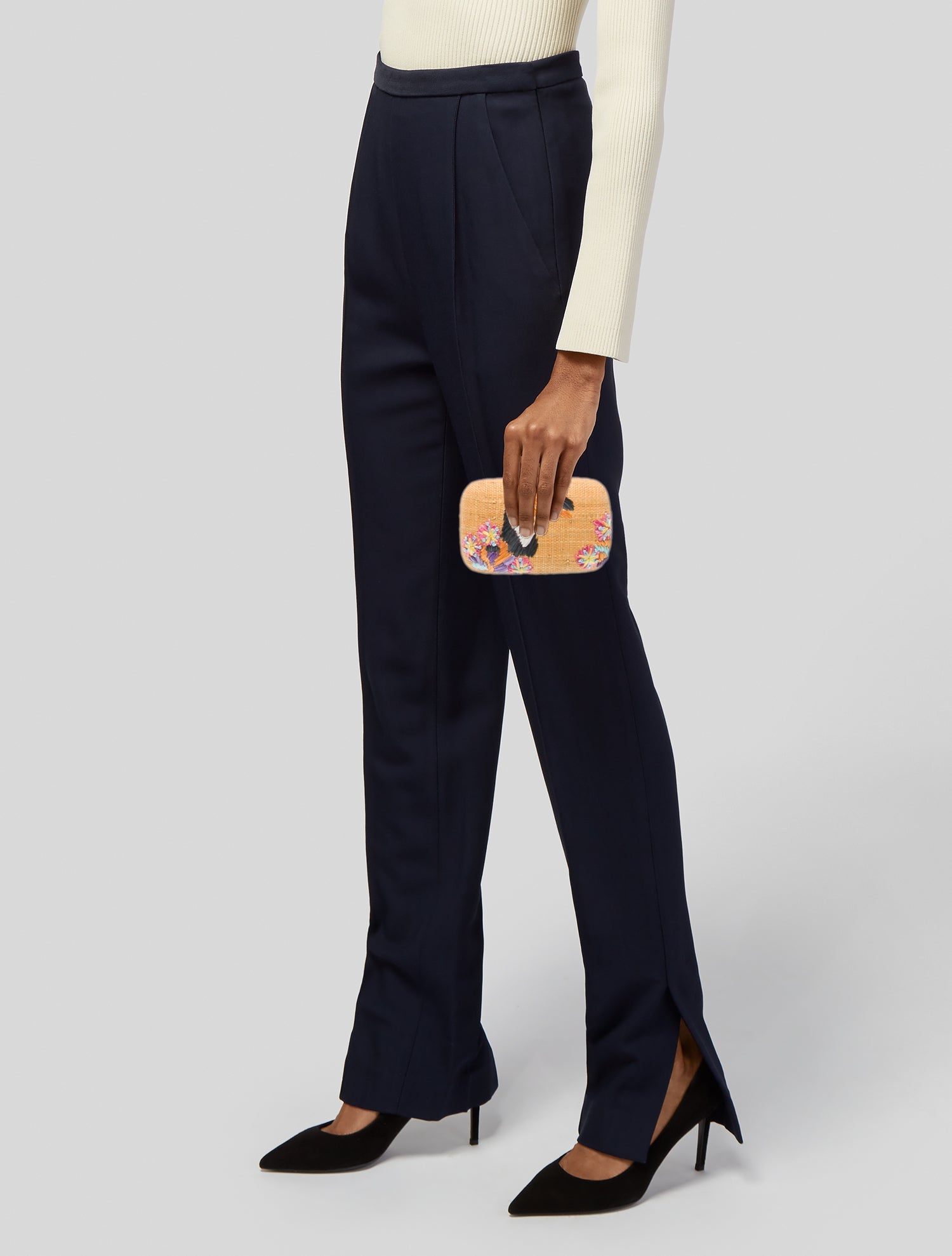 Serpui Marie Raffia Minaudière