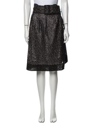 Tia Cibani Skirts Patterned Knee-Length Skirt XS