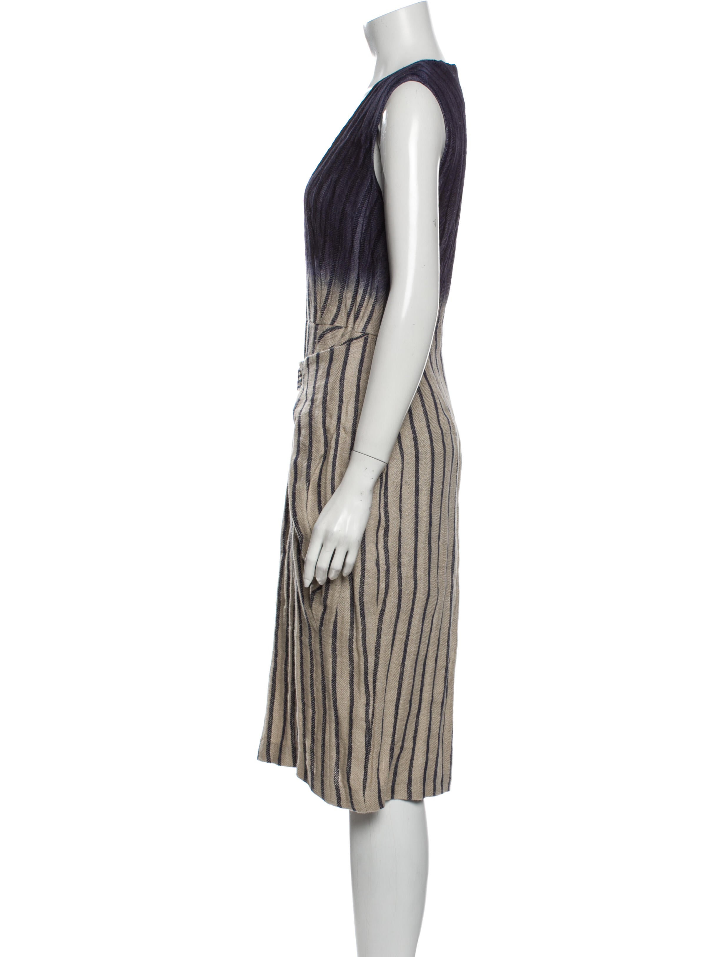 Tia Cibani Patterned Midi Length Dress